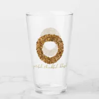 Autumn Leaves Thanksgiving Elegant Maple Wreath Glass