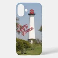 Guiding Lights: Long Beach Lighthouse Serenity iPhone 16 Plus Case