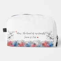 Watercolor Floral Modern Gift for Mom with Quote Dopp Kit
