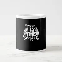 Tis Season To Careful - Retro Vintage Style Giant Coffee Mug