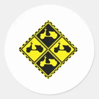 Scooter Mania! Classic Round Sticker