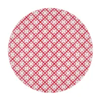 Cutting Board - Interwoven Squares in Red