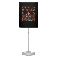 Tis The Season To Be Spooky Funny Trendy Table Lamp