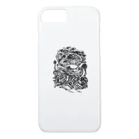 Cottagecore Aesthetic Frog Mushroom Goblincore Art iPhone 8/7 Case