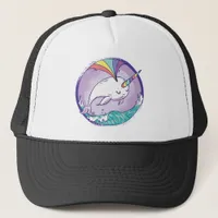 Rainbow Narwhale Trucker Hat