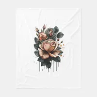 Fairy Aesthetic Goblincore And  Cottagecore Mushro Fleece Blanket