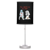 Till Death Do Us Part Zombie Wedding Halloween Cou Table Lamp