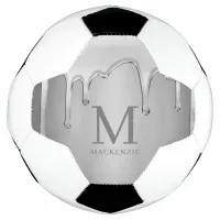 Dripping Chrome Metal Monogram Soccer Ball