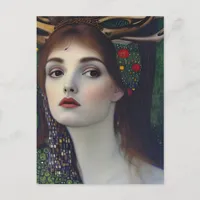 Pagan Woman in the style of Klimt Postcard