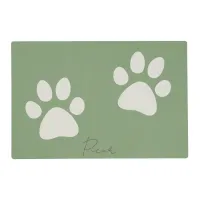 Personalized Cute Paw Placemat