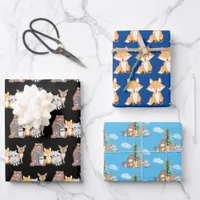Woodland Creatures Forest Animals Wrapping Paper Sheets