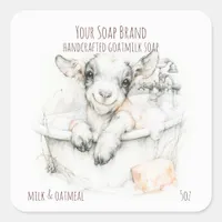 Little Goat Handmade Goat Milk Soap Label