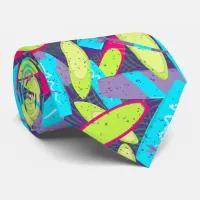 Kite Surf Boards Colourful Kiteboarding Pattern Neck Tie