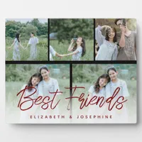 Modern 'Best Friends' 5-Photo Collage Plaque