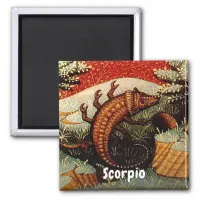 Scorpio the Scorpion Zodiac Sign Birthday Magnet