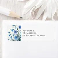 Bluebells Floral Wedding Label