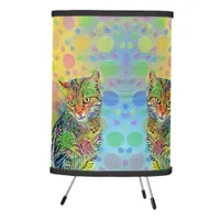 Cute kitten - abstract - colorful painting  lamp