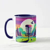 Pixel Art Disc Golf Course Mug