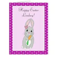 Cute Jumbo Sized Easter Bunny Activity Card