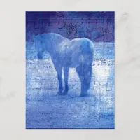 Purple Horse Digital Painting Postcard