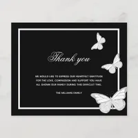 Budget Sympathy black butterflies photo thank you