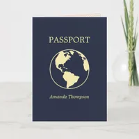 Passport themed Birthday Party Invitation