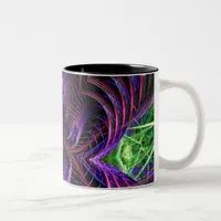 fractalartcards098 Two-Tone coffee mug