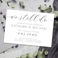 Vow Renewal Invitation Elegant We Still Do