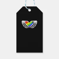 Pride - Pride Skeleton Hands With Heart 2 Classic Gift Tags