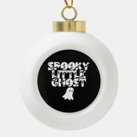 Spooky Halloween Ceramic Ball Christmas Ornament