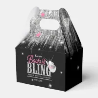 Boots 'n Bling Disco Bachelorette Black ID925 Favor Boxes