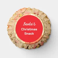 Santa's Christmas Snack Festive Red Reese's Peanut Butter Cups