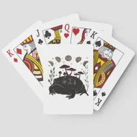 Academia Moon Witchy Goblincore Aesthetic Frog Cla Poker Cards