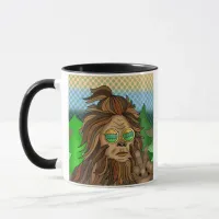 Sasqautch Peace Sign | Certified Squatcher Mug