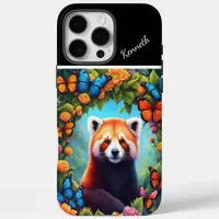 Red Panda Among Flowers iPhone 16 Pro Max Case