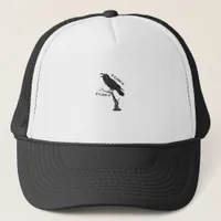 F-Caw-F Crow Pun Funny Bird Cawing Grunge Creative Trucker Hat