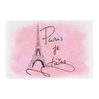 Paris I Love You Pink ID914 Placemat