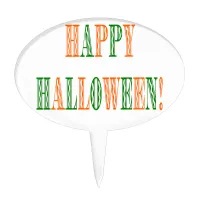 Halloween Festival Text Cake Topper