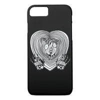 Crying Heart Skeleton Hands Classic Style iPhone 8/7 Case