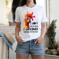 Quirky Rooster With Comical Expression T-Shirt