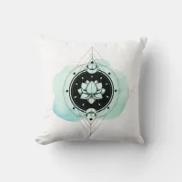 *~* Moon Lotus Stars Path to Nirvana Throw Pillow