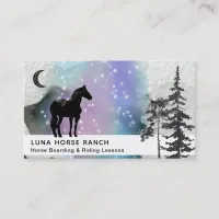 *~* Cosmic Moon Horse Ranch Stars Rainbow Shaman Business Card