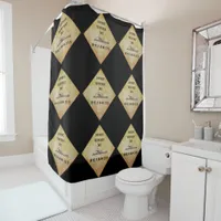 Here There Be Dragons Shower Curtain