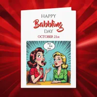 Happy Babbling Day | October 21st Card