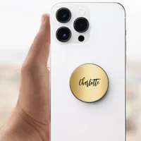Gold name script elegant PopSocket