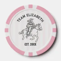 Team Bride Nashville Cowgirl Photo Bachelorette Poker Chips