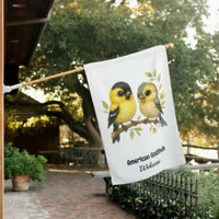 Brilliant American Goldfinch House Flag