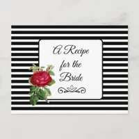 A Recipe For the Bride Wedding Recipe Card