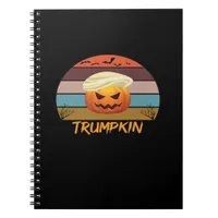 Halloween Trumpkin Vintage Us Notebook