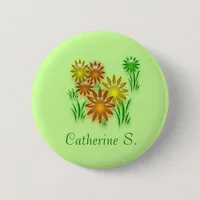 Button - Flower Name Tag